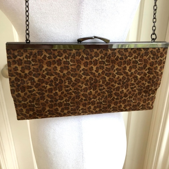 XOXO Bag Y2K Leopard Shoulder Bag with XOXO Chain Strap - Picture 4 of 8
